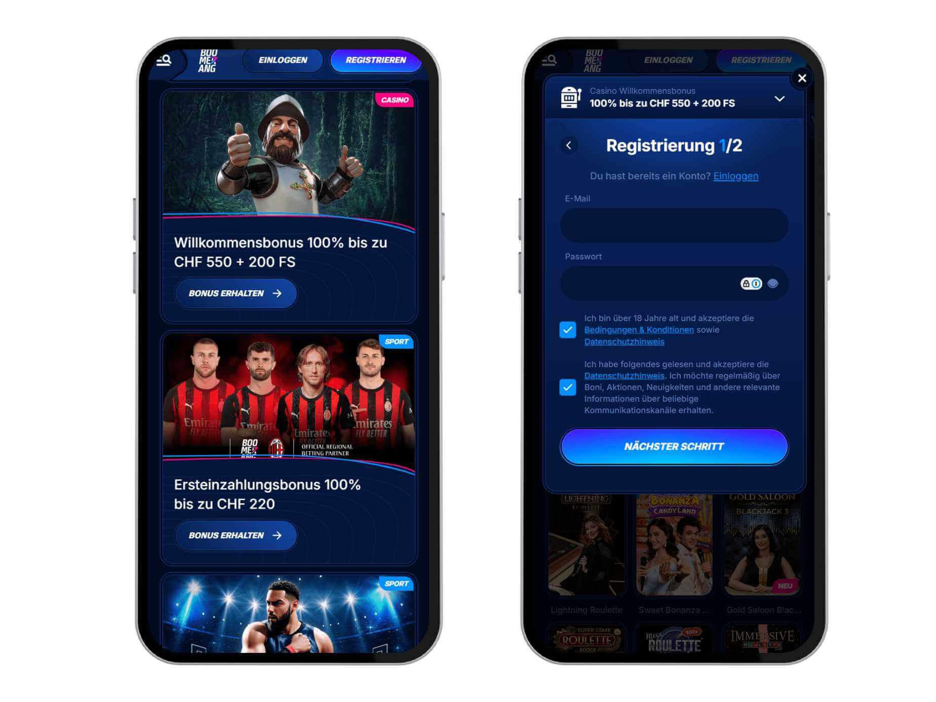 boomerangbet screenshot 1