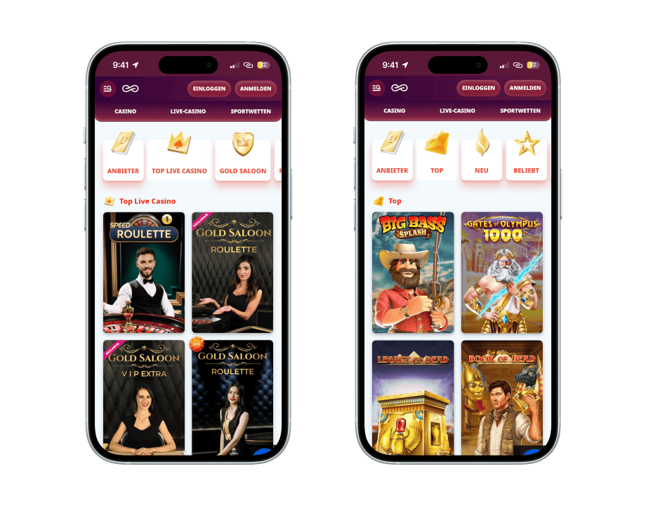 casino infinity screenshot 2