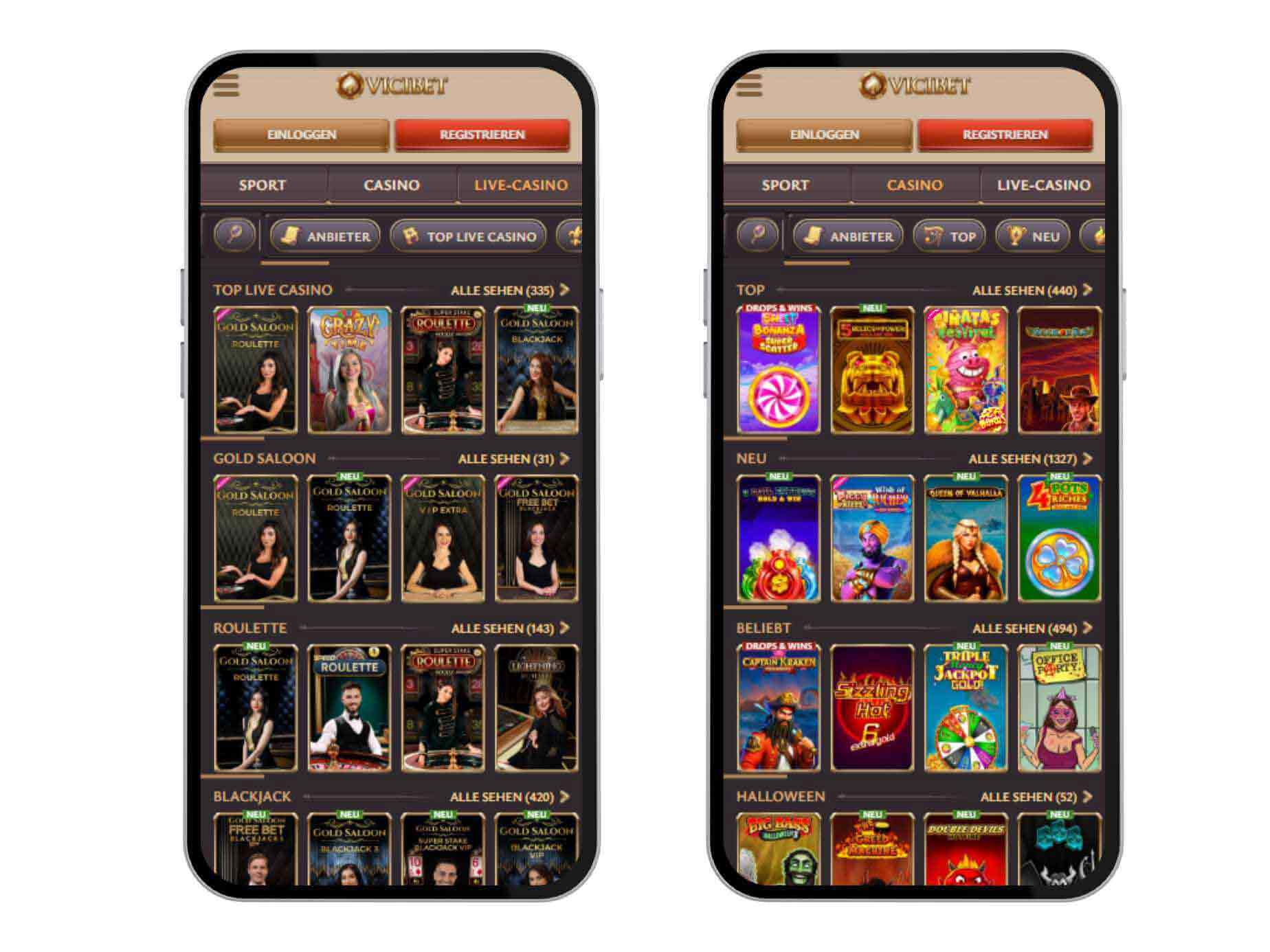 vicibet 2 phone mockup
